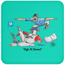 "Safe At Second" Coaster