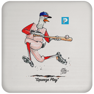 "Squeeze Play" Coaster