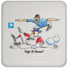 "Safe At Second" Coaster