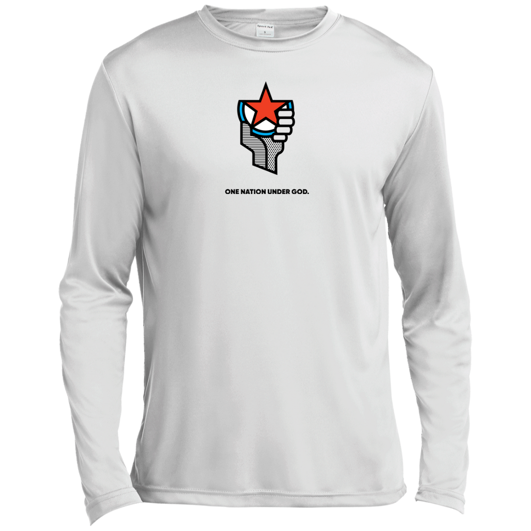 One Nation Under God - ST350LS Spor-Tek LS Moisture Absorbing T-Shirt