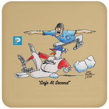 "Safe At Second" Coaster