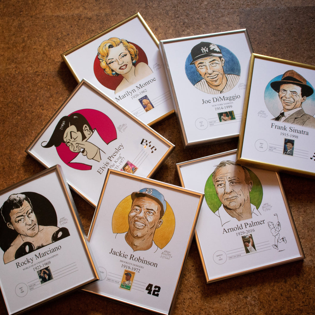 First Issue Celebrity Stamp Prints Collection